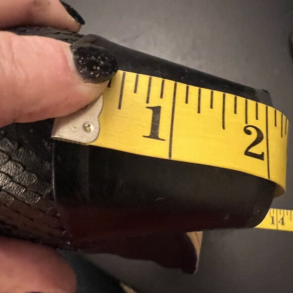 Dolce Vita Trent Womens Black Boots Size 9.5 Pointed Toe Ankle Boot Faux Reptile - Picture 10 of 12